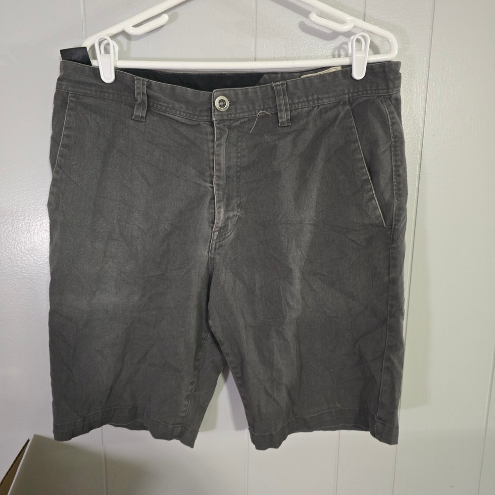 Volcom‎ Chino Shorts Mens 36 Grey Frickin Modern Stretch Skateboarding